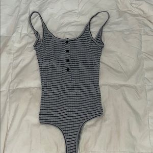 Striped bodysuit
